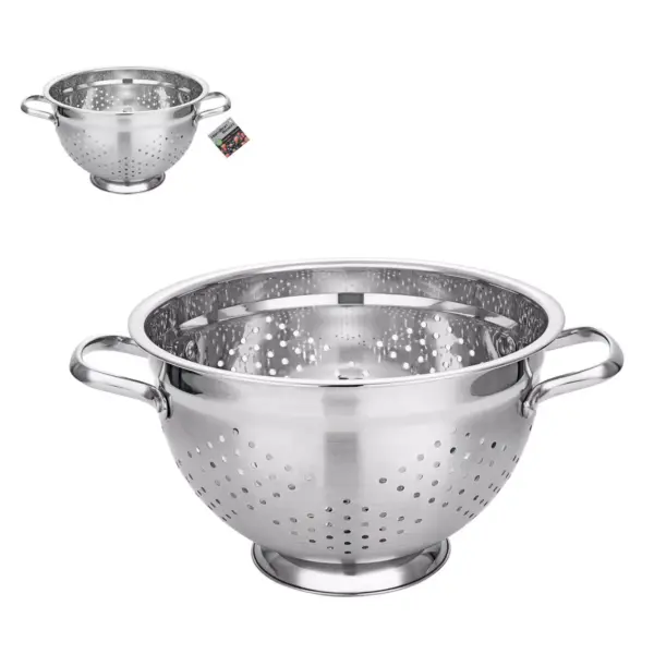 Hamilton Beach 9.5"x6" Stainless Steel Colander - Silver