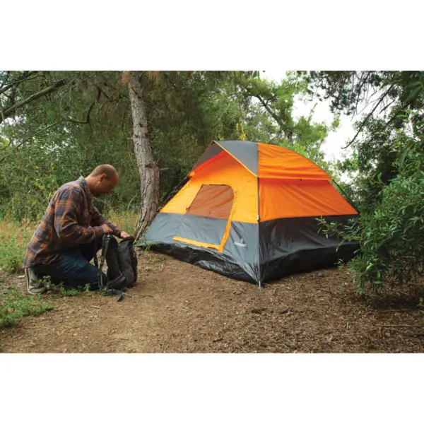 Stansport Adventure 2 Person Dome Tent Orange/Gray