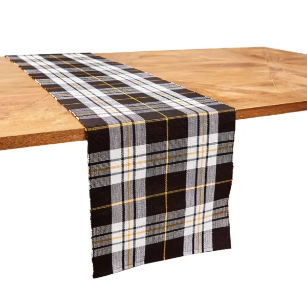 C&F Home 13" x 72" Parker Black & Yellow Runner