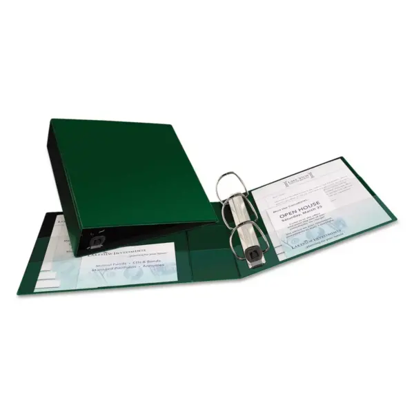 Avery Heavy-Duty Binder with One Touch EZD Rings 11 x 8 1/2 3" Capacity Green 79783