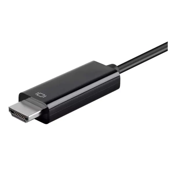 Monoprice USB Type C to HDMI 3.1 Cable - Black - 3 Feet, 5Gbps, 4K@30Hz, Plug & Play, Compatible With Surface Book 2, Dell XPS 13, 15, HP Spectre x360