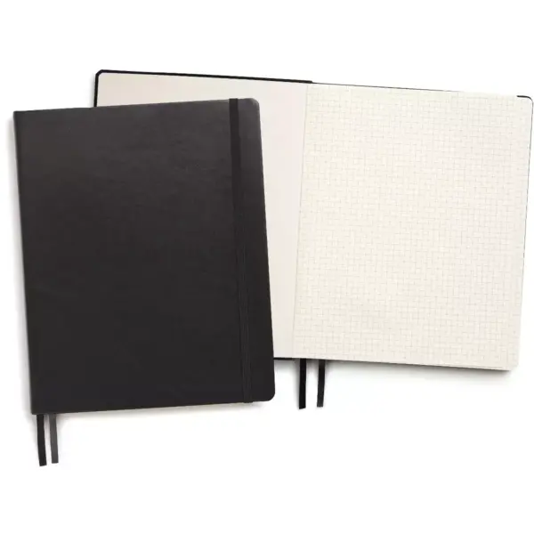 TRU RED Large Flexible Cover Graph Journal, Blk TR54775