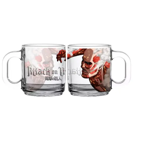 Surreal Entertainment Attack on Titan Colossus Titan Glass Coffee Mug