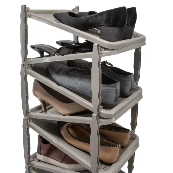 Simplify Collapsible Rolling Shoe Rack