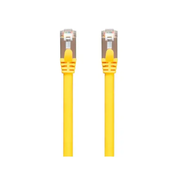 Monoprice Cat7 Ethernet Network Patch Cable - 25 feet - Yellow | 26AWG, Shielded, (S/FTP) - Entegrade Series