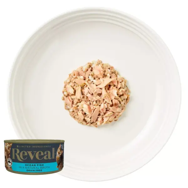 Reveal Grain Free Fish Selection In Broth Wet Cat Food - 2.47oz/12ct