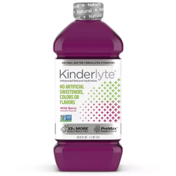 Kinderlyte Natural Oral Electrolyte - Wild Berry - 33.8 fl oz