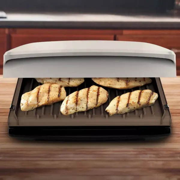 George Foreman Rapid Series 5-Serving Indoor Grill and Panini Press - White