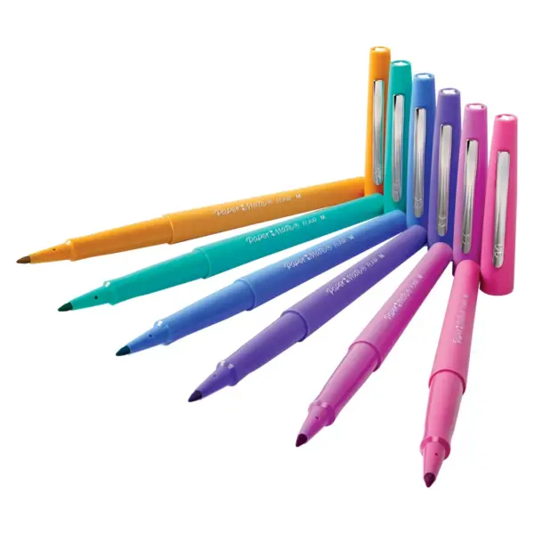 6pk Marker Pens Flair Medium Tip .7mm Candy Pop Colors - PaperMate