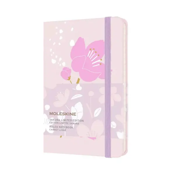 Moleskine Lined Notebook 5.5"x3.5" Rule LE Sakura