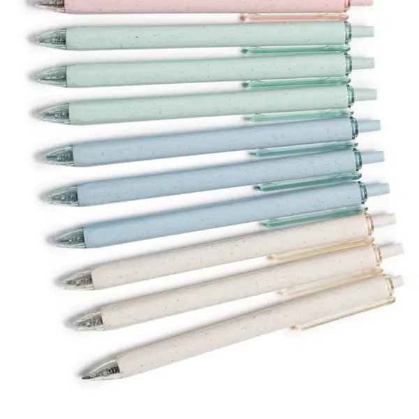 12pk Gel Pens u-eco Pastel Speckle Click Black Ink - U Brands