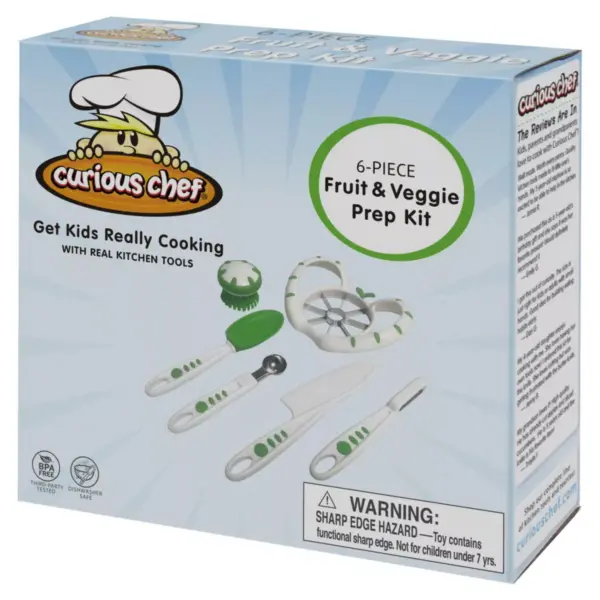 Curious Chef 6pc Fruit & Veggie Prep Kit