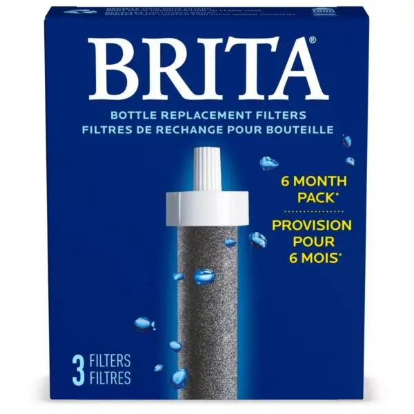 Brita 3ct Bottle Filter - Black