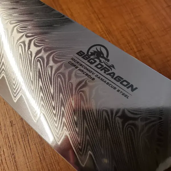 BBQ Dragon Damascus 8" Chef Knife