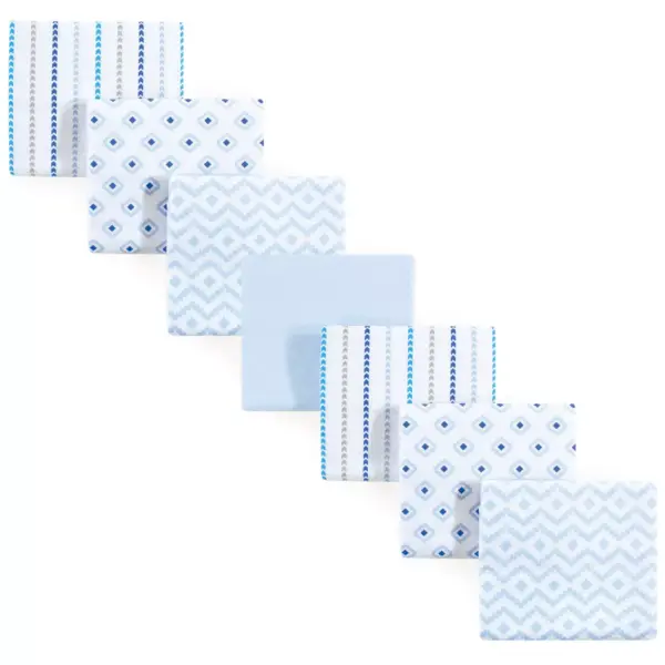 Hudson Baby Infant Boy Cotton Flannel Receiving Blankets Bundle, Boy Modern, One Size