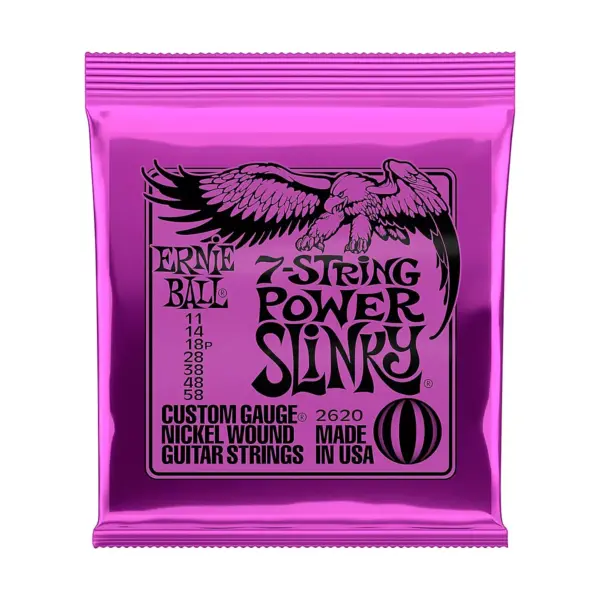 Ernie Ball 2620 Nickel 7-String Power Slinky Electric Guitar Strings