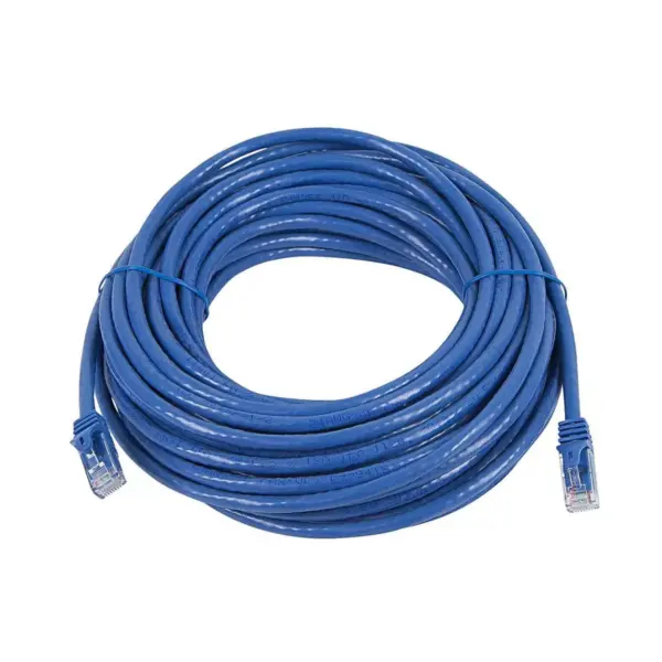 Monoprice Cat6 Ethernet Patch Cable - 25 Feet - Blue | Network Internet Cord - Snagless RJ45, Stranded, 550Mhz, UTP, Pure Bare Copper Wire, 24AWG -