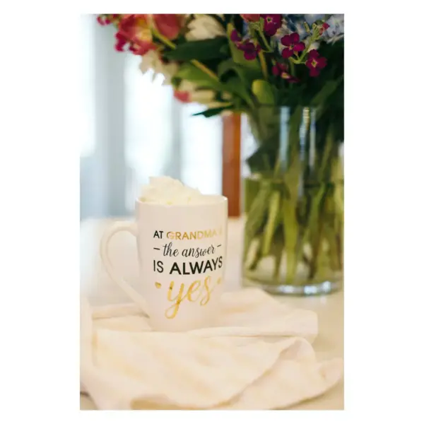 Pearhead 22oz Ceramic Mug - "At Grandma's The Answer is Always Yes"