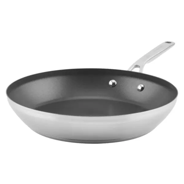 KitchenAid 3-Ply Base Stainless Steel 12" Nonstick Frying Pan