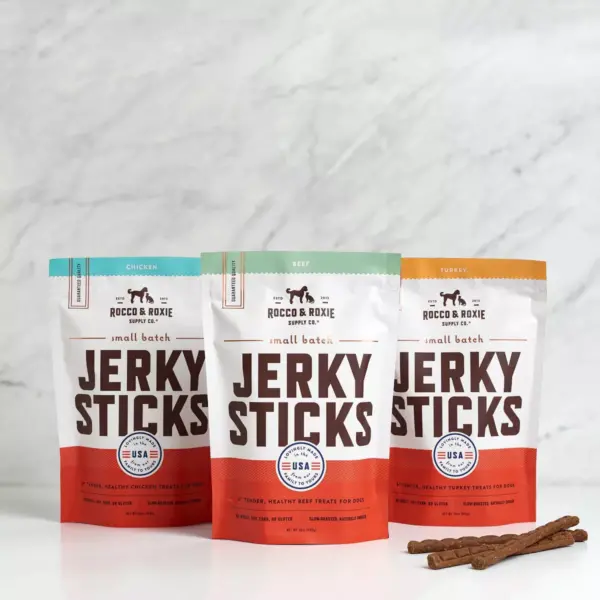 Rocco & Roxie Supply Co. Beef Jerky Sticks Dog Treats - 16oz