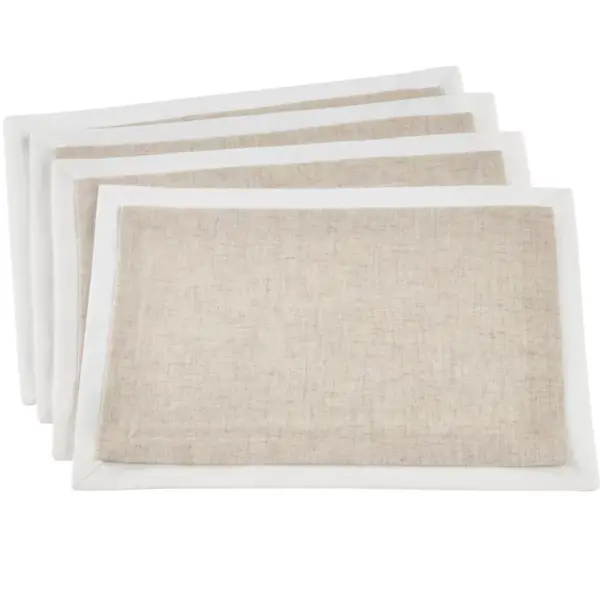 Saro Lifestyle Layered Design Table Placemats (set of 4 pcs)