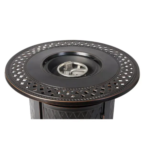 Wagner Aluminum Round LPG Fire Pit - Fire Sense