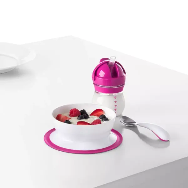 OXO TOT Stick & Stay Bowl - Pink