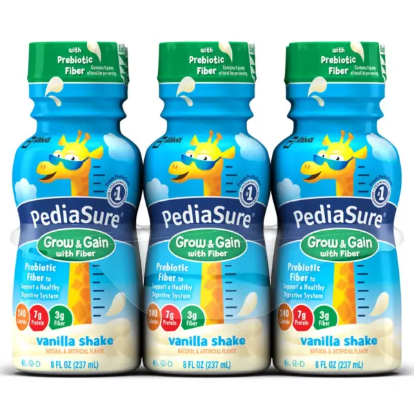 PediaSure Grow & Gain with Fiber Kids' Nutritional Shake Vanilla - 6 ct/48 fl oz