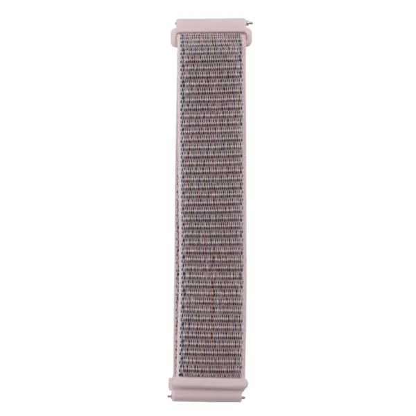 Insten Soft Woven Nylon Band for Fitbit Versa 2 / 1 / Lite / SE, Replacement Strap, Pink Sand