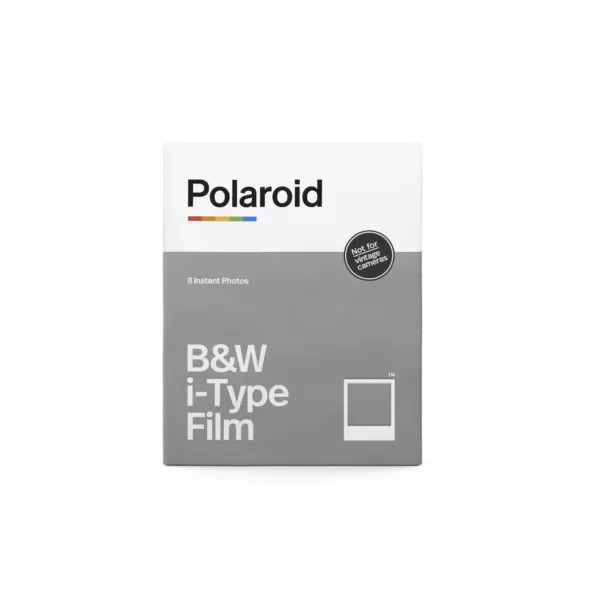 Polaroid B&W Film for i-Type- White Frame