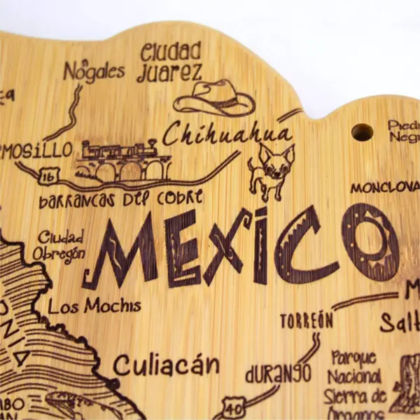 Totally Bamboo Destination Mexico Serving and Cutting Board