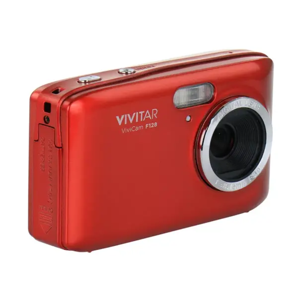 Vivitar ViviCam F128 14.1 Mega Pixel Digital Camera with 2.7 Inch LCD Screen in Red