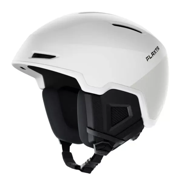 Flaxta Exalted Protective Ski and Snowboard Full Helmet with Size Adjustment System, Small/Medium Size, White