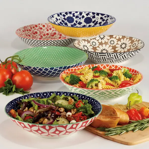 32oz 6pk Porcelain Soho Dinner Bowls - Certified International