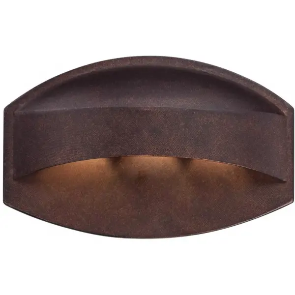 Possini Euro Design Modern Outdoor Wall Light Fixture LED Bronze 11" Wide Eyebrow Dark Sky for Exterior House Porch Patio Deck