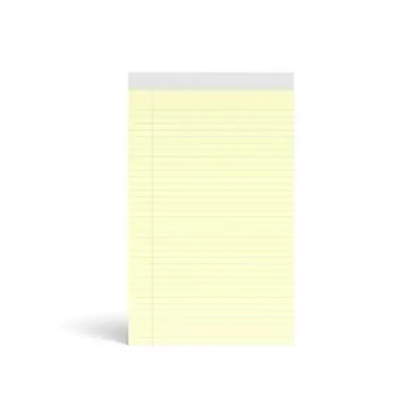 MyOfficeInnovations Notepads 8.5" x 14" Wide Yellow 50 Sheets/Pad 12 Pads/PK (26830) 163857