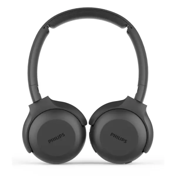 Philips UpBeat UH202 Wireless Bluetooth On Ear Stereo Headphone, with up to 15 Hours Playtime and Flat Folding, Black (TAUH202BK)