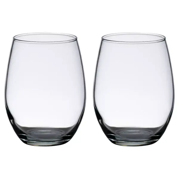 15oz 2ct Stemless Wine Glasses