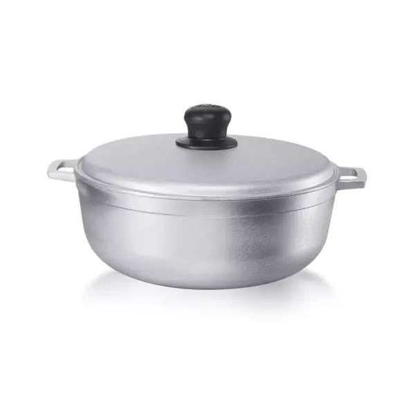 IMUSA 2.6Qt Cast Aluminum Caldero (Dutch Oven) with Lid