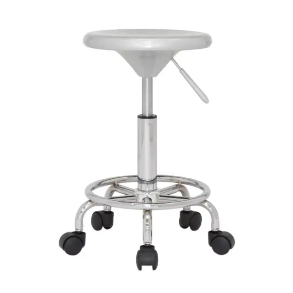 Studio Adjustable Barstool Silver/Chrome - studio designs