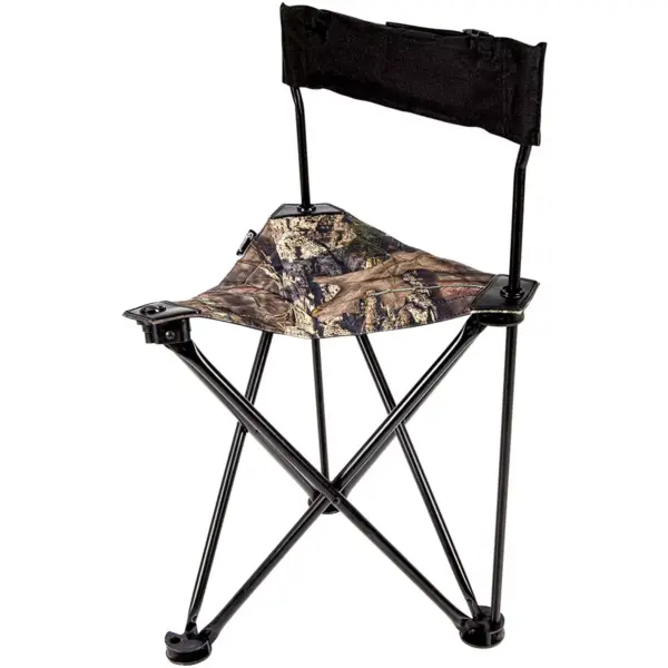 Ameristep AMEFT1013 All-Weather Foldable Backpack Hunting Camp Chair, Mossy Oak Camouflage