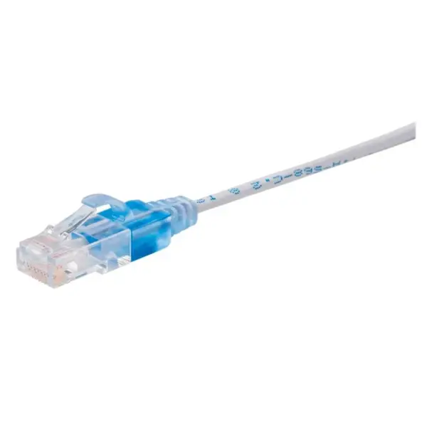 Monoprice Cat6A Ethernet Network Patch Cable - 20 Feet - White | 10-Pack, 10G - SlimRun Series