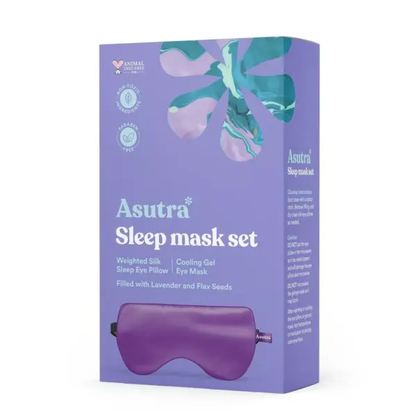 Asutra Sleep Mask Set - Purple