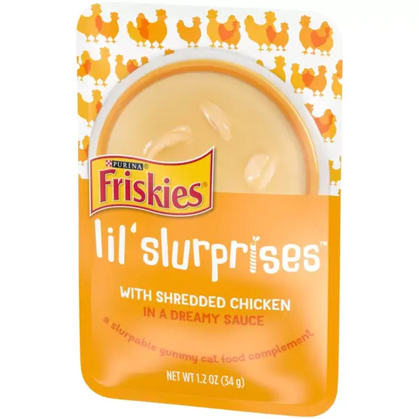 Friskies Lil' Slurprises Compliments Shredded Chicken Wet Cat Food - 1.2oz