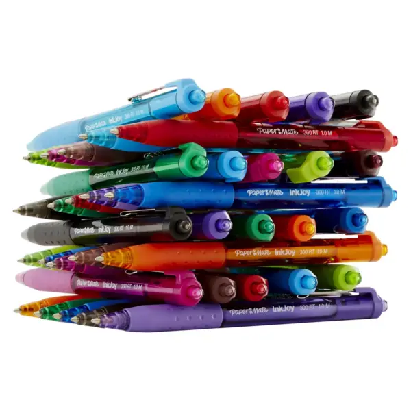 8pk Ballpoint Pens InkJoy 300RT 1.0mm Multicolored - PaperMate