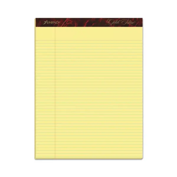 Ampad 12pk Legal Pads Narrow Rule 8.5 x 11.75 Gold