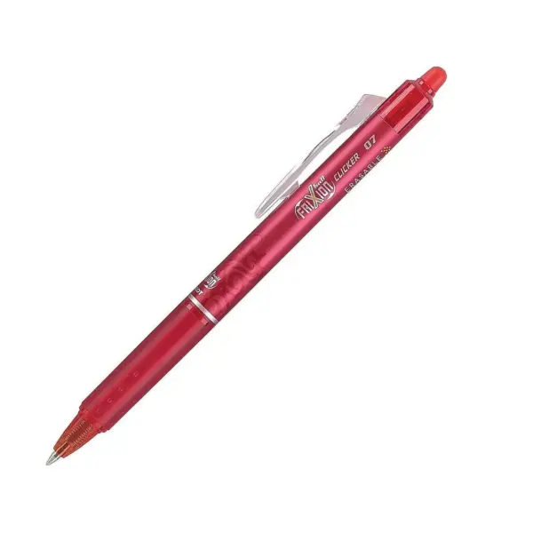 Pilot FriXion Clicker Erasable Gel Ink Retractable Pen Red Ink .7mm 31452