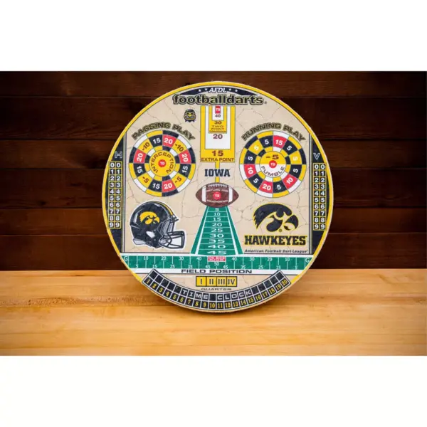 NCAA Iowa Hawkeyes Official Football Dartboard