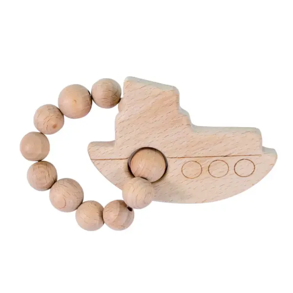 Bebe au Lait Wooden Teethers - Boat