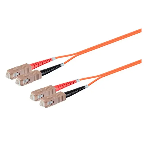 Monoprice OM1 Fiber Optic Cable - 3m (Meter) - SC/UPC-SC/UPC, Multi Mode, Duplex, 62.5/125 Type, 2.0mm, PVC